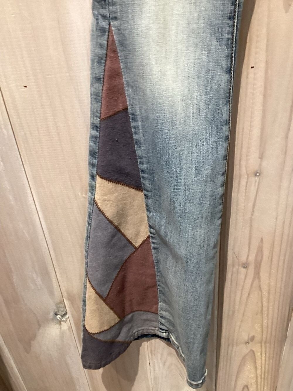 Driftwood Boho Farrah Patchwork Flare Jeans - Picture 6 of 11